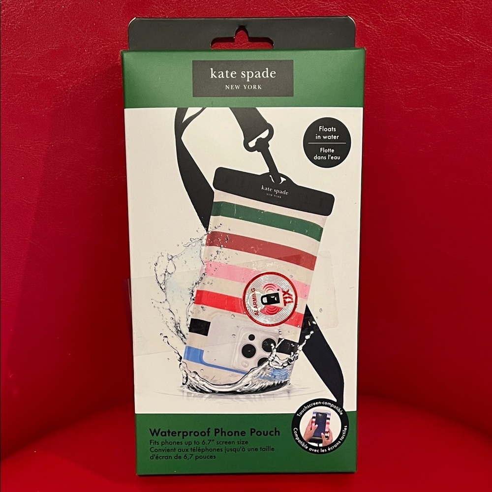 Kate Spade Striped Waterproof Phone Pouch